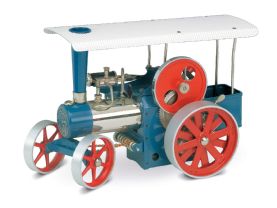 Wilesco Steam Traction Engine - Blue D405.Free UK delivery !